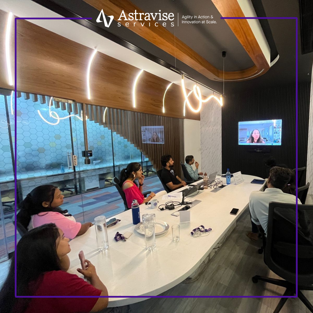 Employees watching Women in Leadership webinar highlighting empowerment, growth, and workplace inclusion